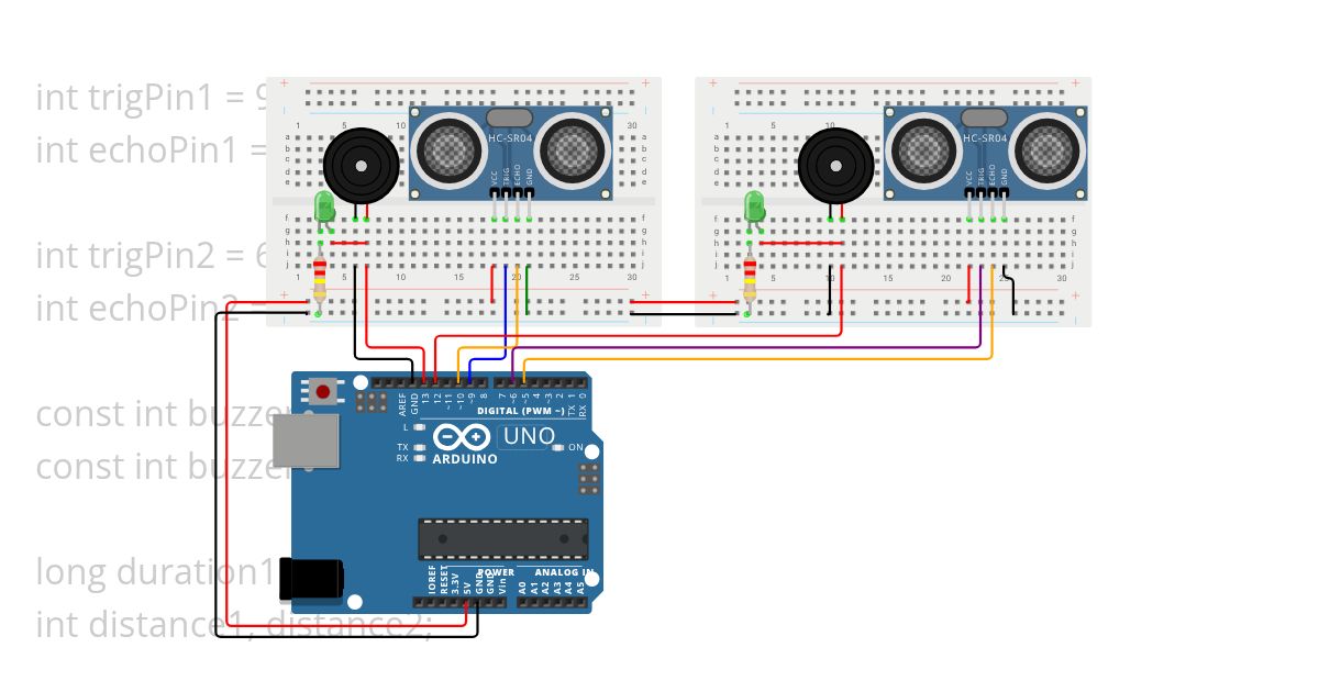 sensor buzzer simulation