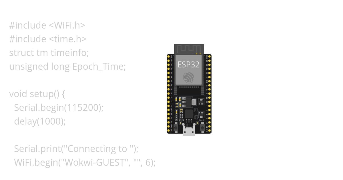 ESP32 NTP Example.ino Copy simulation