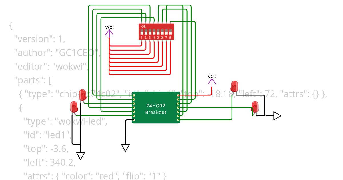 74HC02 simulation