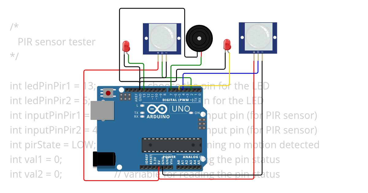 Sensor de Movimento simulation