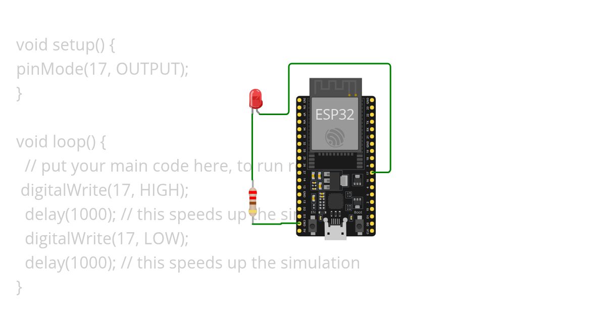 BLINK ESP32 simulation
