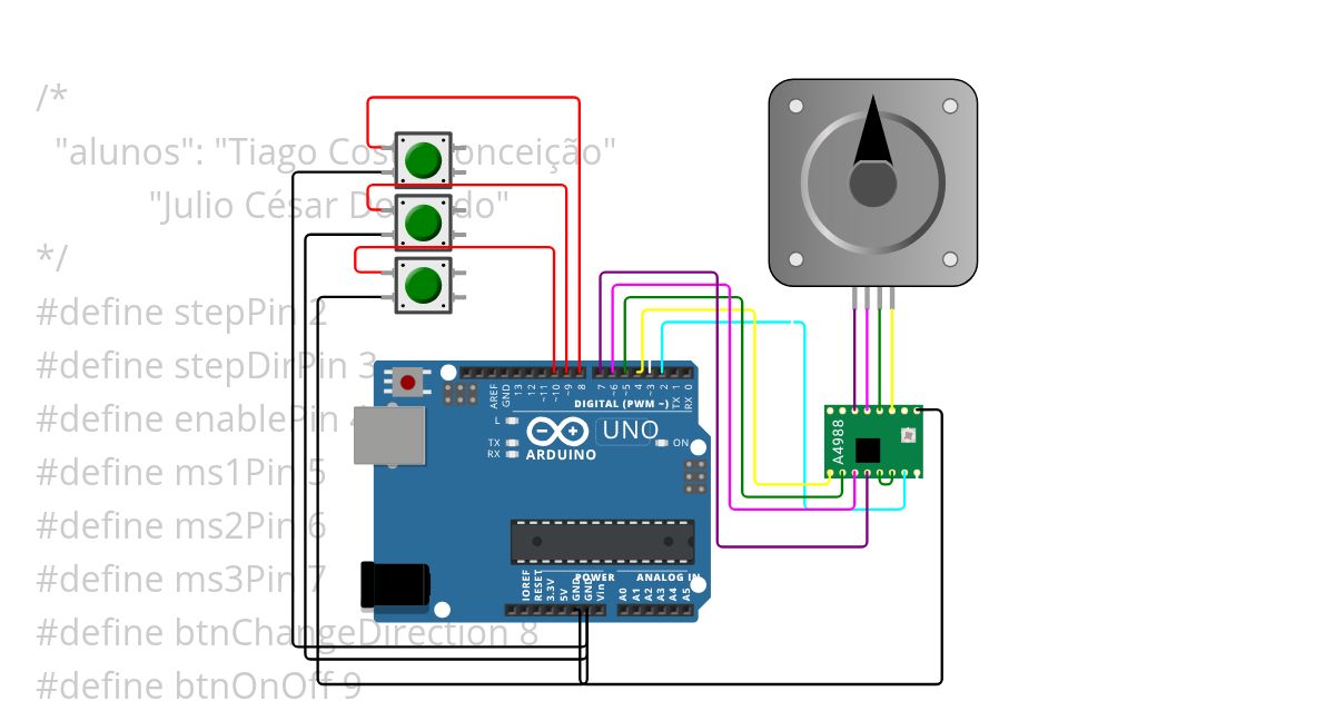 motor de passo simulation
