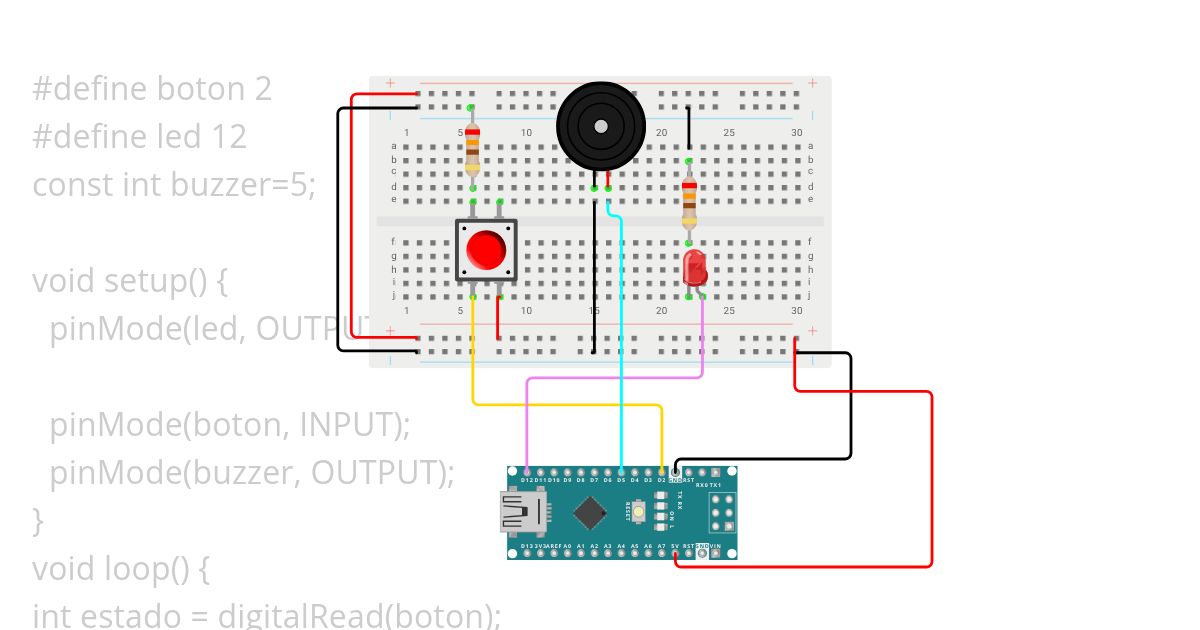 boton+ led 9° simulation