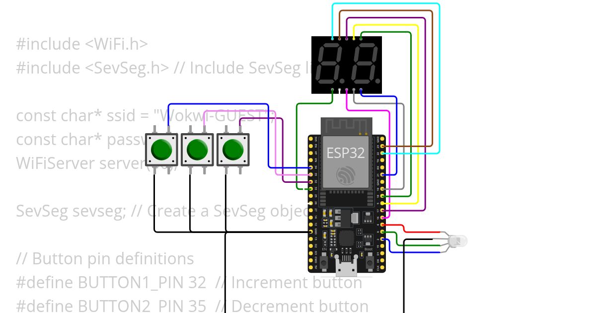 Wifi Knob - Display Only simulation