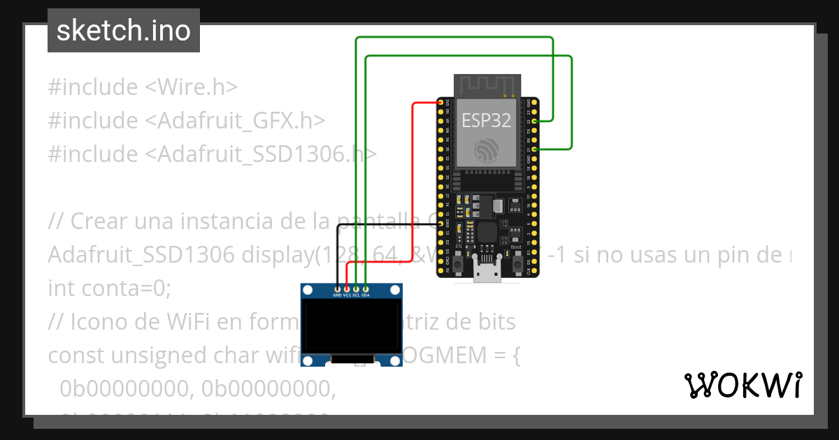 Oled - Wokwi ESP32, STM32, Arduino Simulator