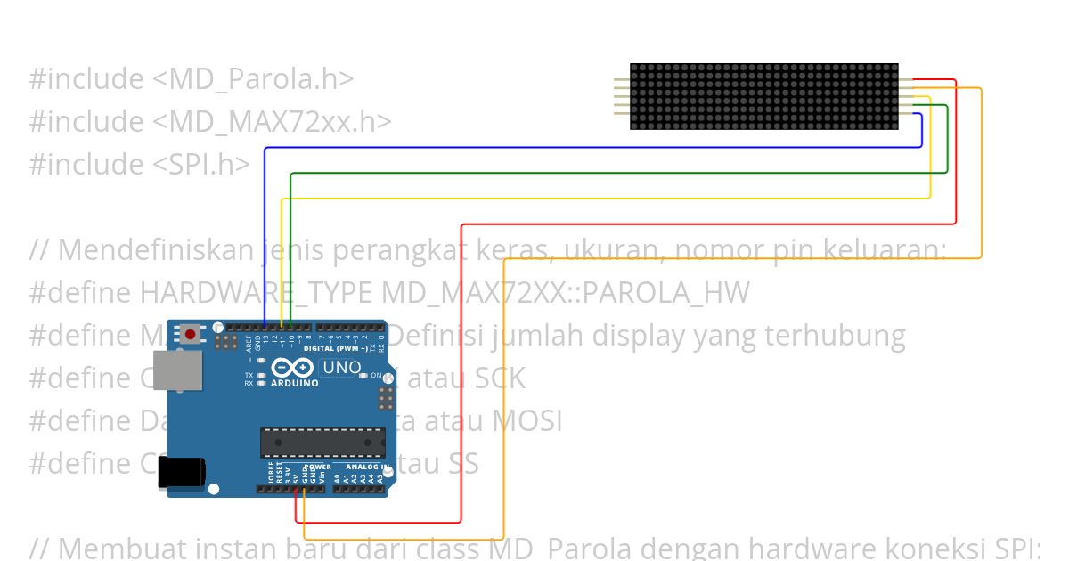 naya sendiri dot matrix simulation