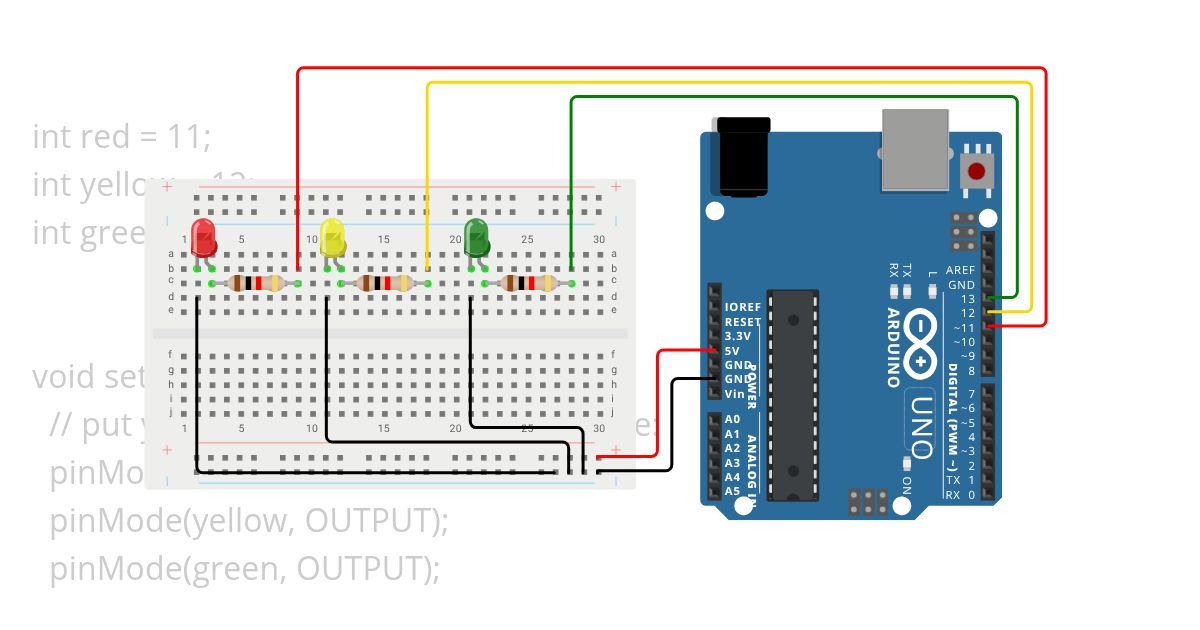 Multiple LEDs simulation