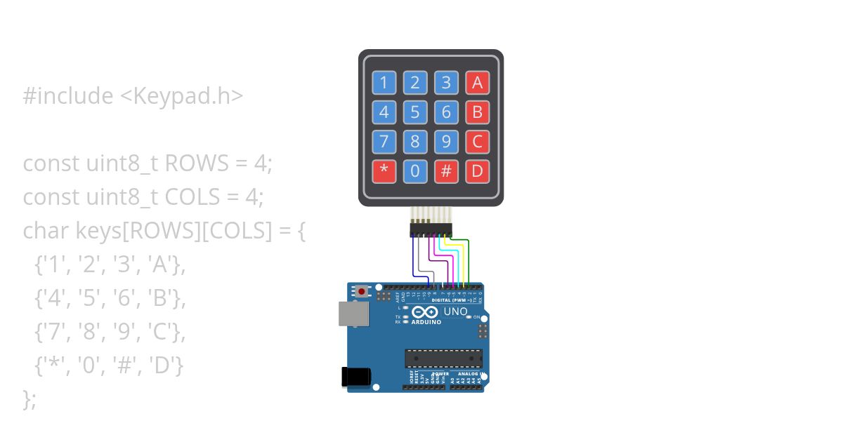 Keypad With Arduino simulation