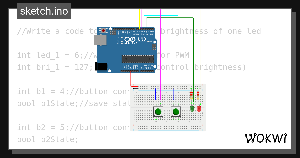 Led 1 wokwi esp32 stm32 arduino simulator