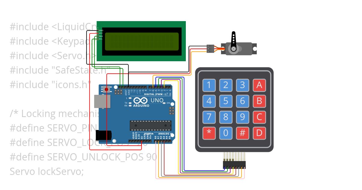 Arduino-Based Safe Lock System simulation