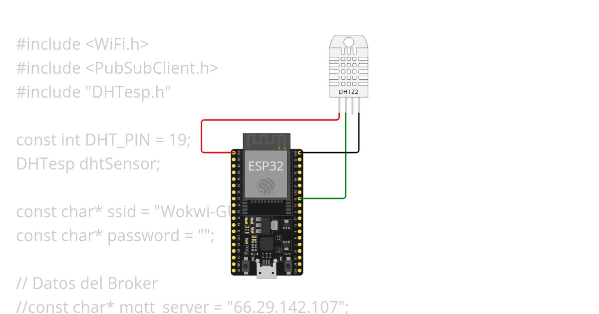 T2 - Ejercicio 5 - Publicador MQTT Temperatura/Humedad - MQTT IoT MQTT Panel App simulation