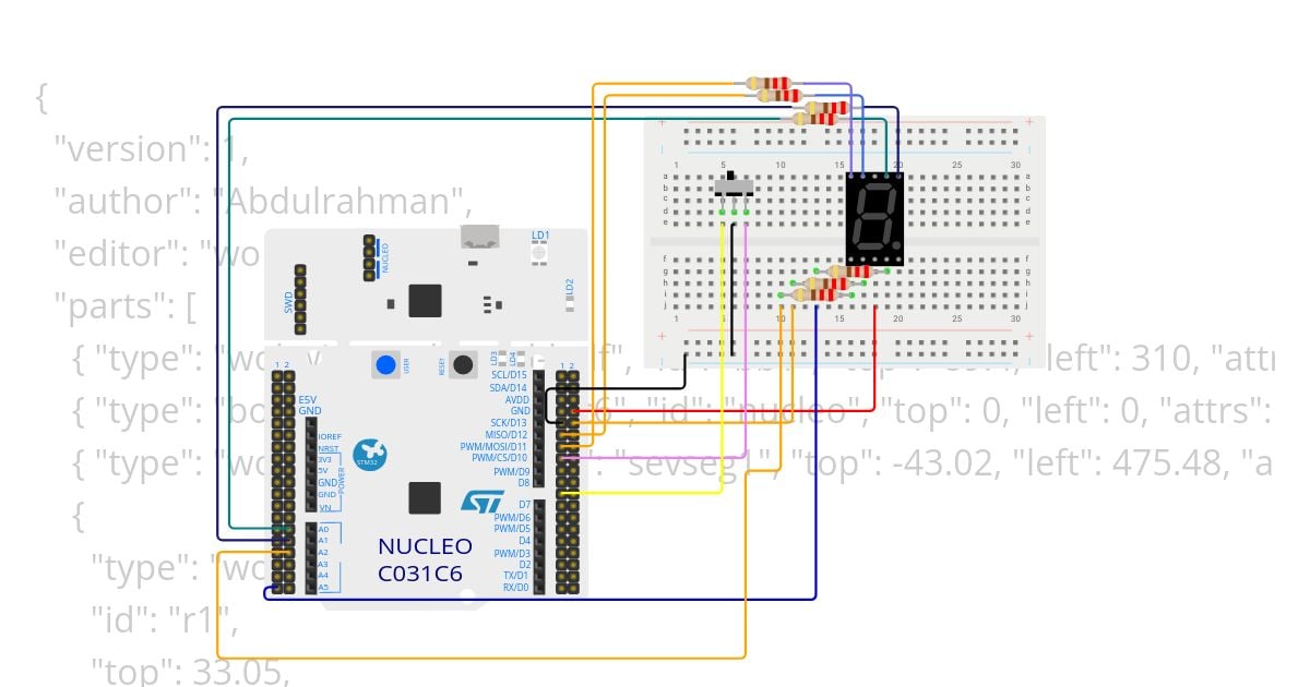 STM32 (7-SEG/ SSD) simulation