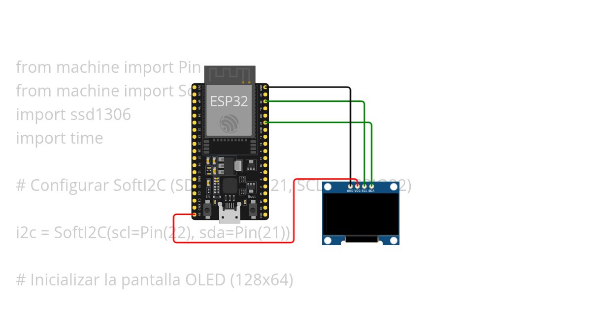 OLED MicroPython simulation