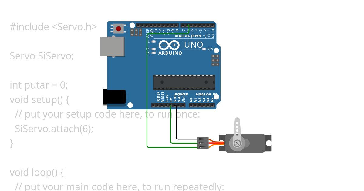 Arduino Single Servo simulation