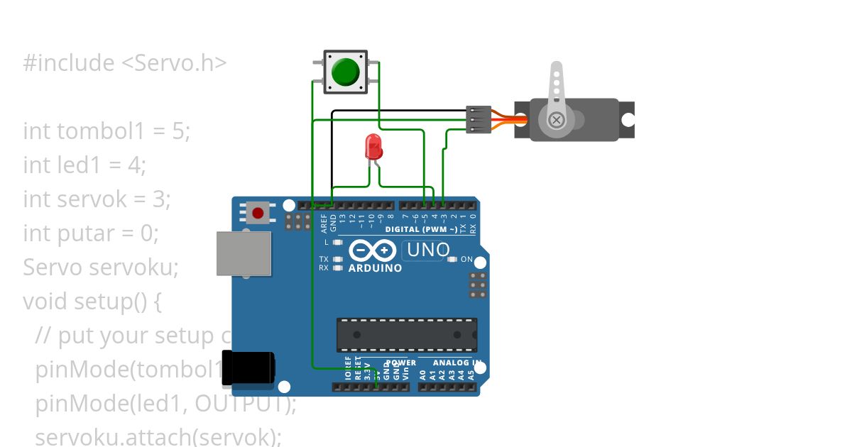 Pushbutton Arduino simulation