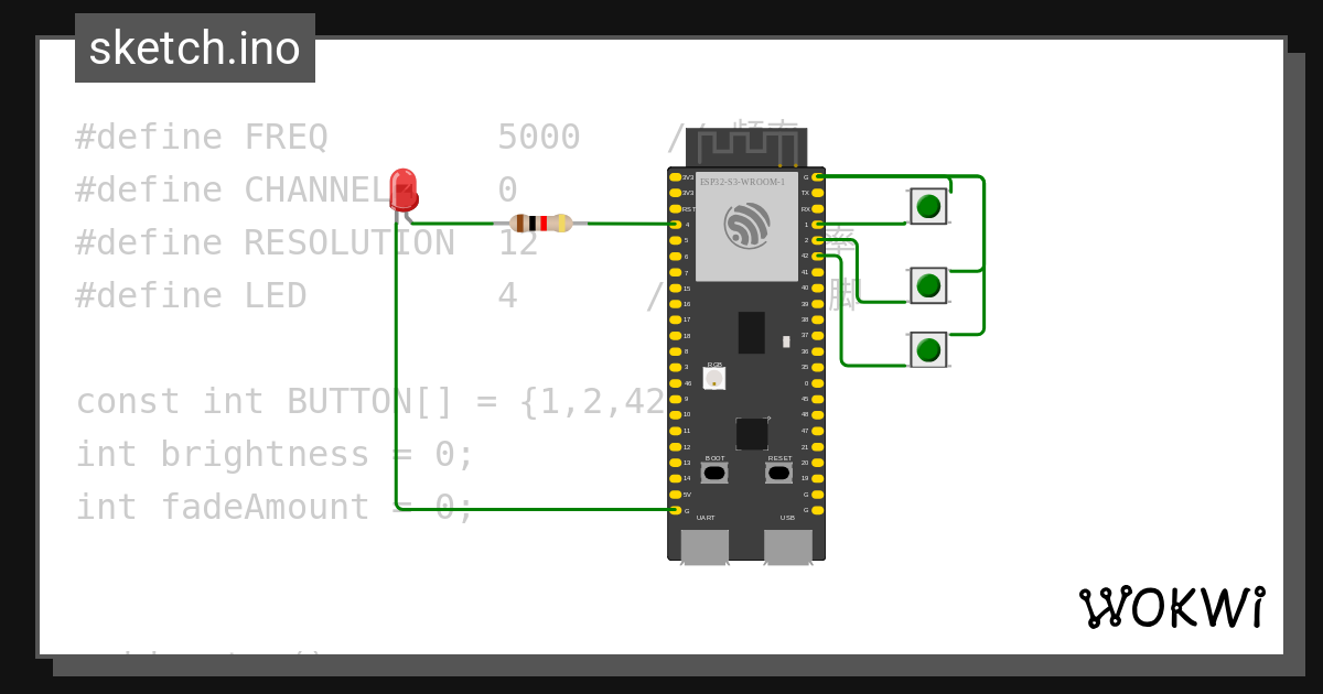 Wokwi online esp32 stm32 arduino simulator