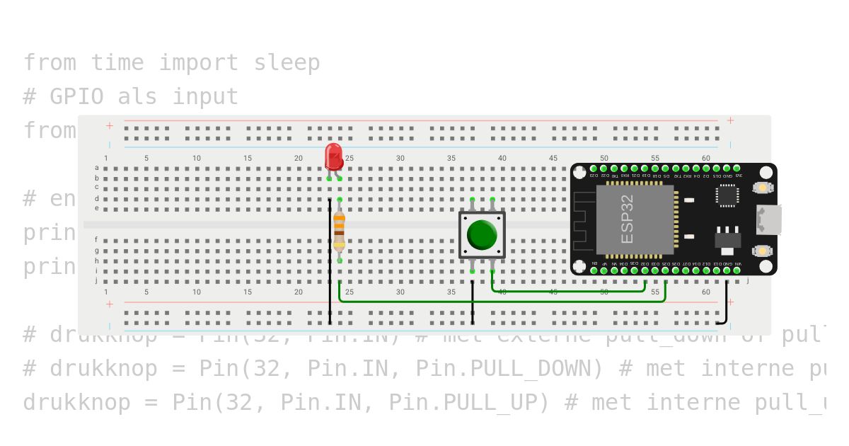Les 4 input pull up simulation