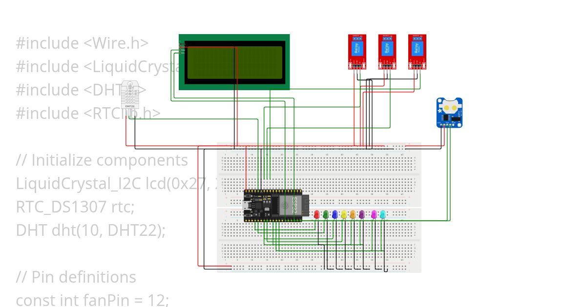Prj26_LCD dht rtc relay simulation