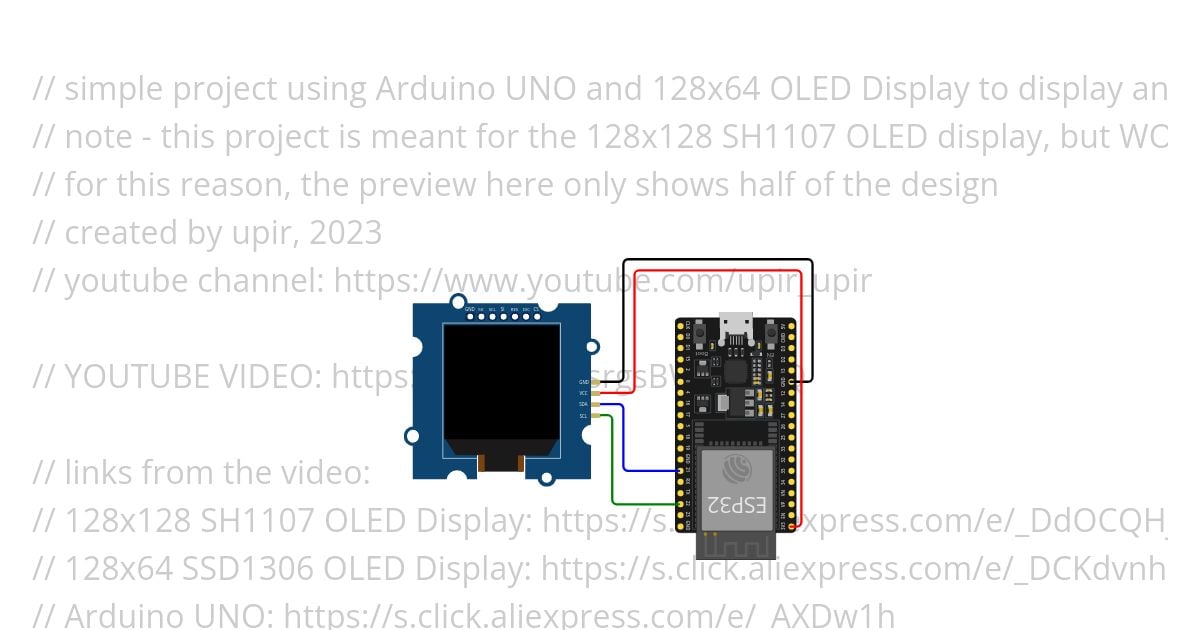 SH1107_OLED_Clock Copy simulation