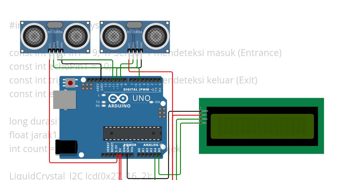 counting barang pakai ultrasonic Copy simulation
