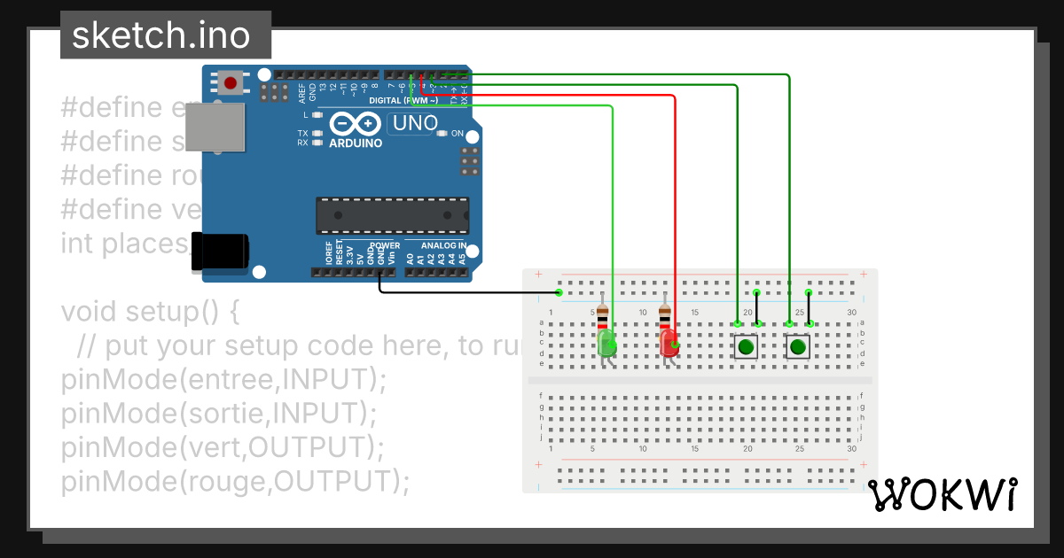 gestion parking - Wokwi ESP32, STM32, Arduino Simulator