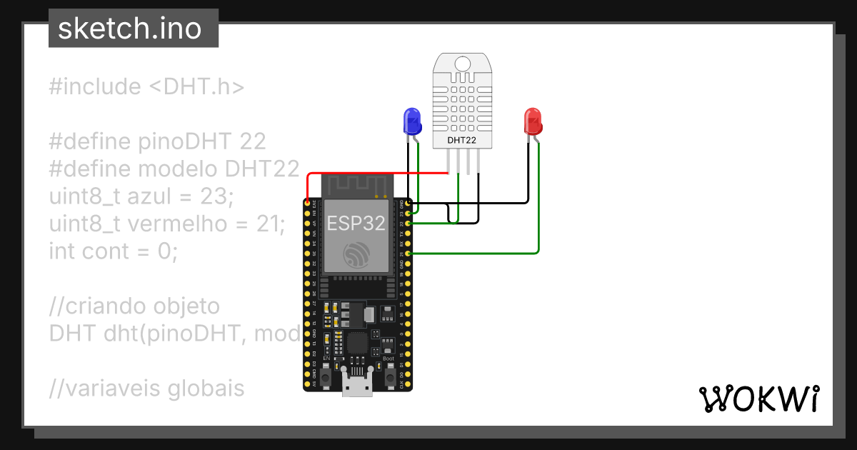 dht19:51 - Wokwi ESP32, STM32, Arduino Simulator