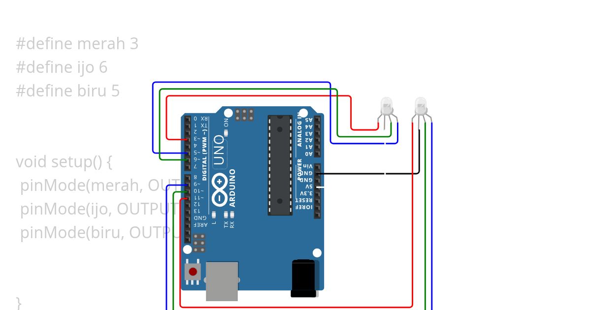 led rgb lesson 16 simulation