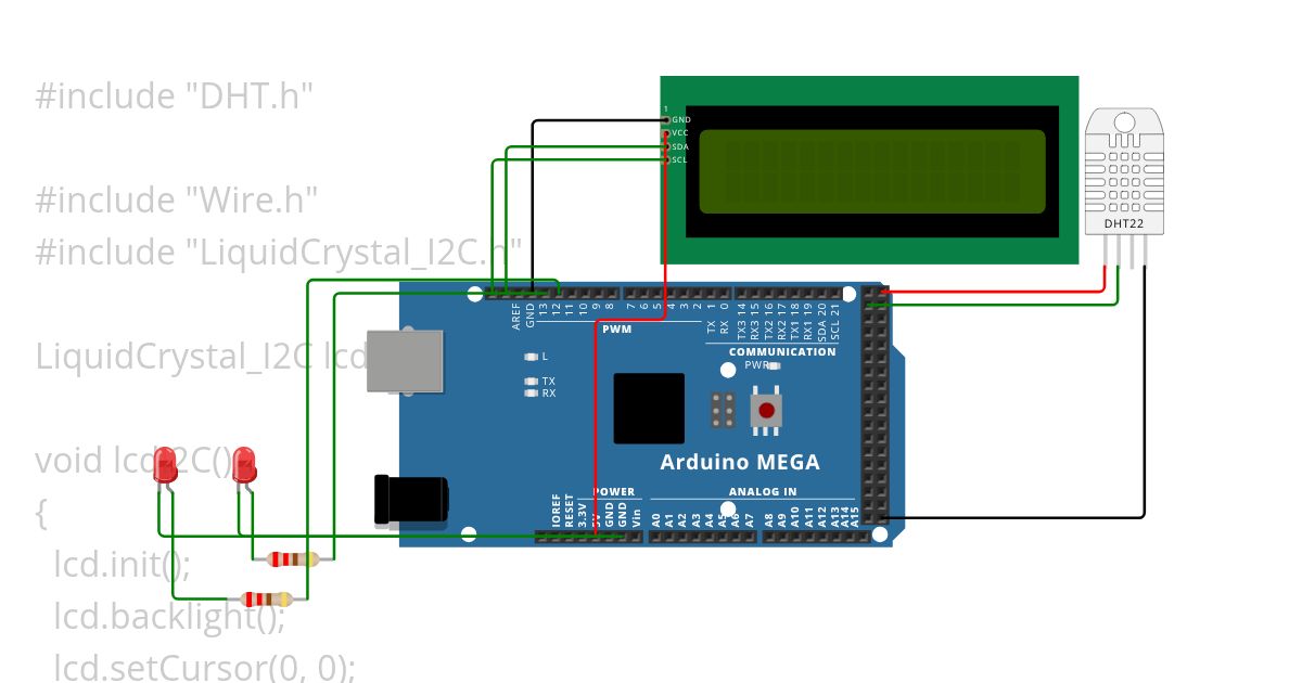 Arduino Mega simulation