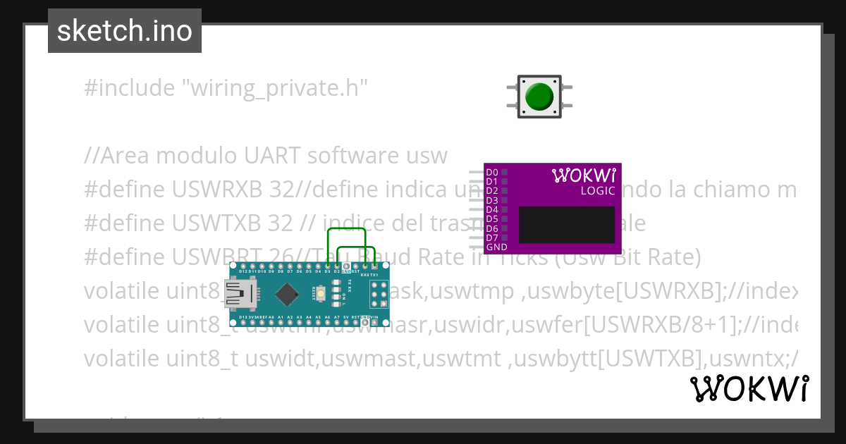 SoftSerial - Wokwi ESP32, STM32, Arduino Simulator