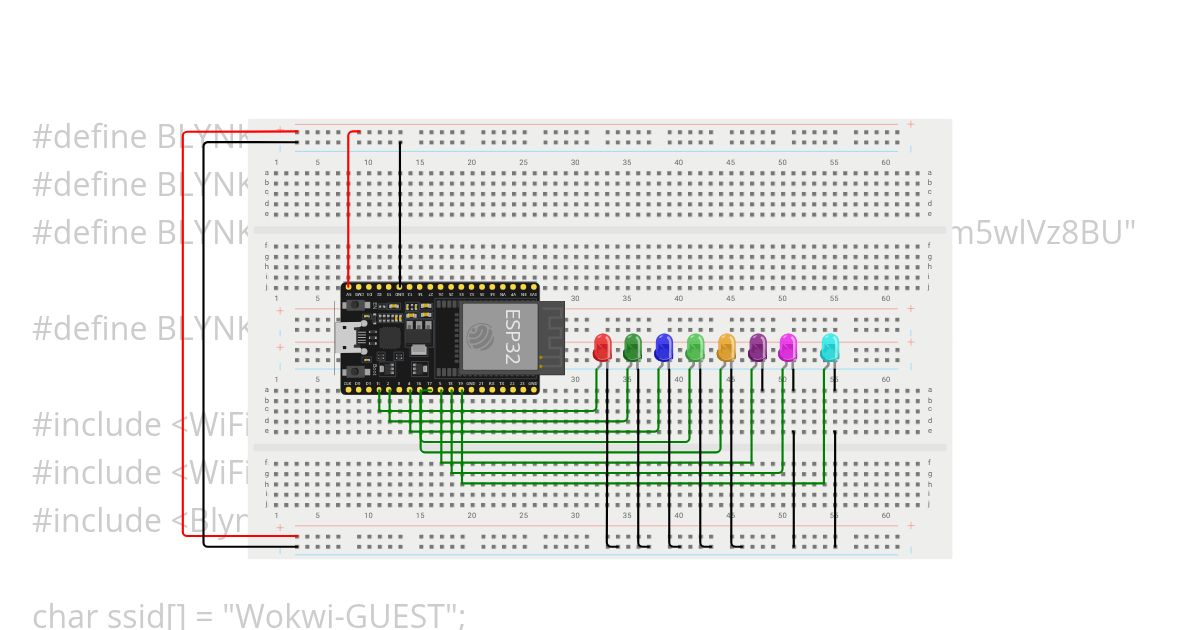 Prj28.2_Led Blynk  Wokwi ESP32 STM32 Arduino Simulator simulation