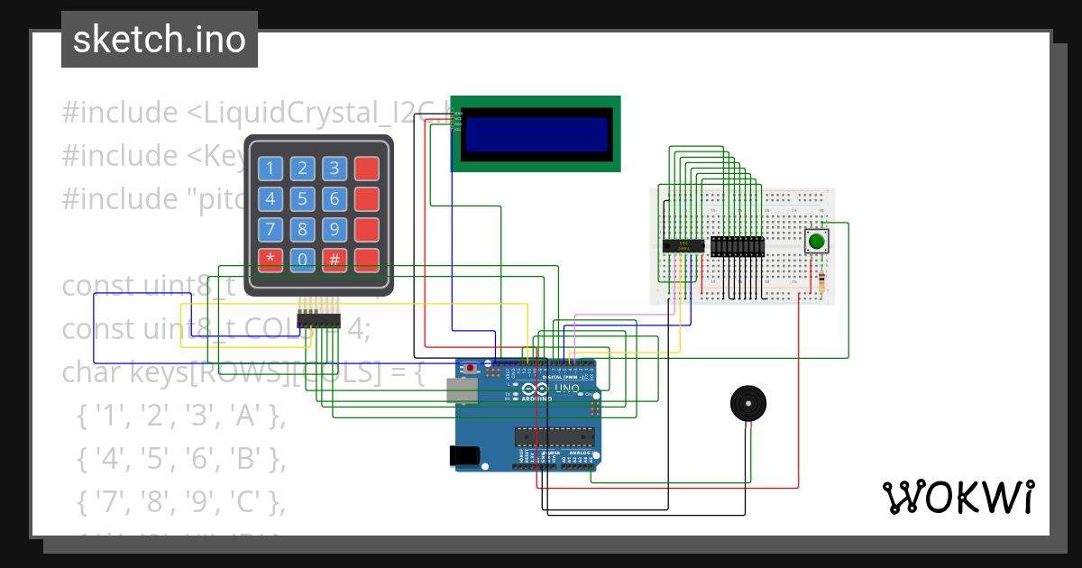 LCD+Keypad Serial Int Read and Tone w Uno - Wokwi ESP32, STM32, Arduino ...