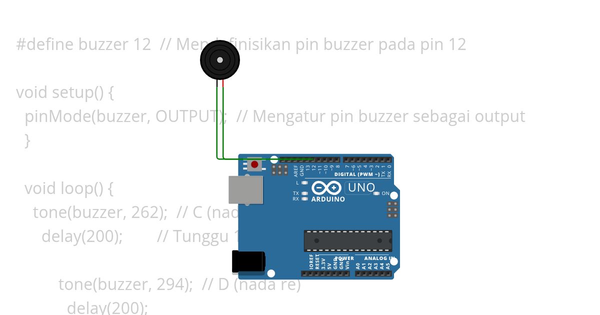 Buzzer doremi simulation