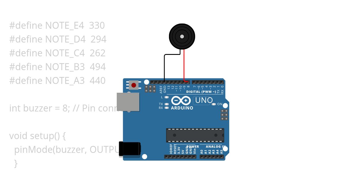 Buzzer song  simulation