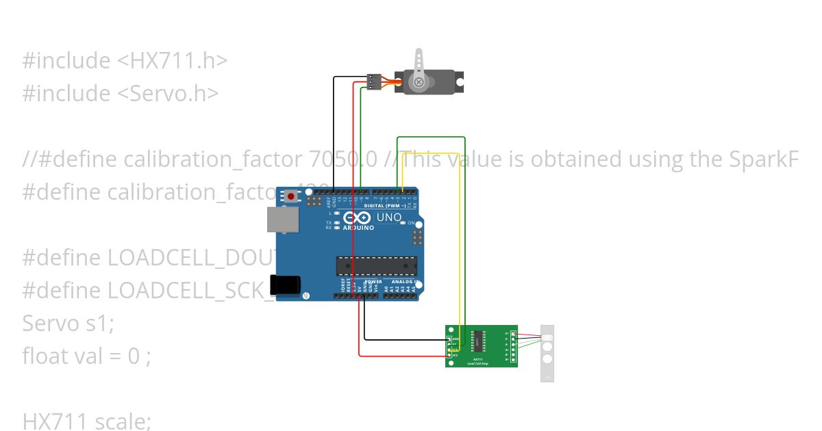 Load cell and servo simulation