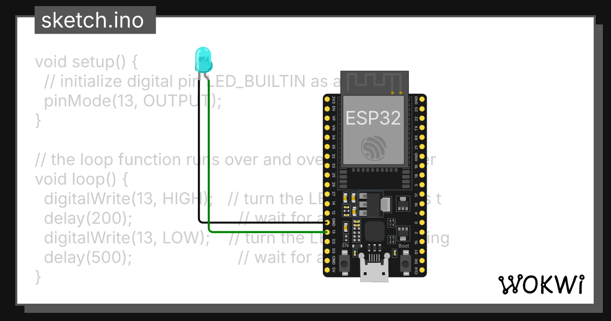 Wokwi online esp32 stm32 arduino simulator