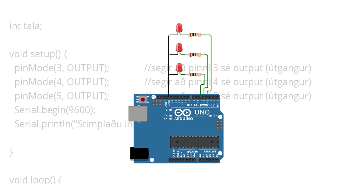 Input frá lyklaborðiCopy simulation