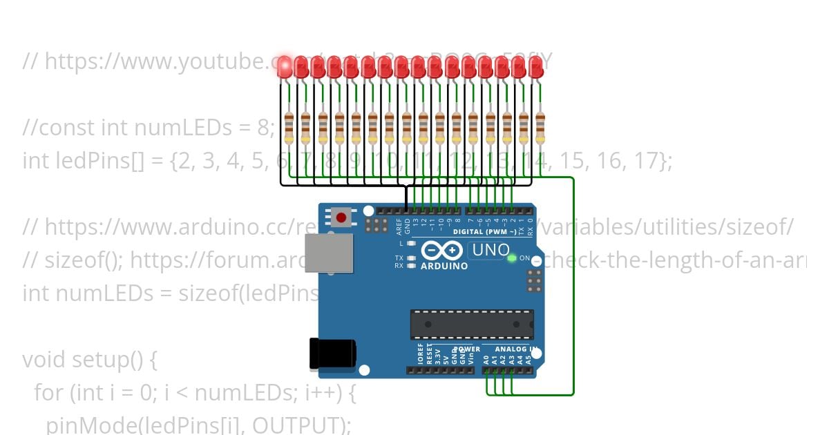 led chaser Copy simulation