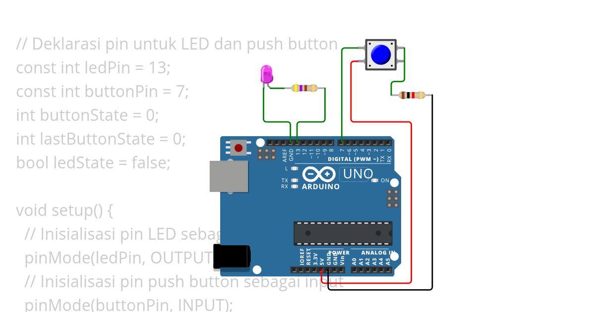 Push Button simulation