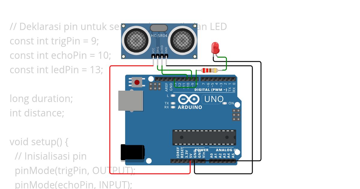 Sensor Ultrasonic simulation