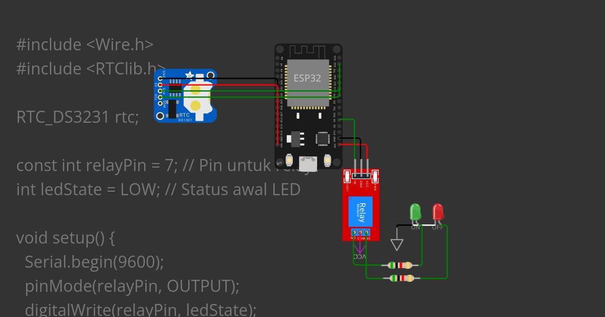 Led control with a relay Copy