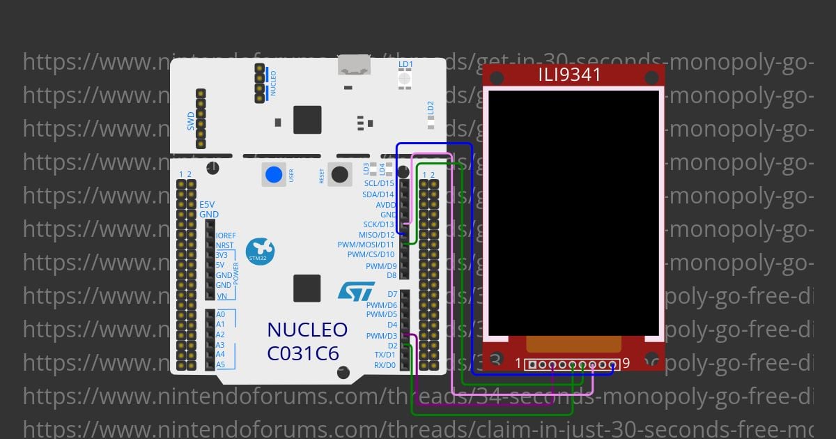 ST Nucleo - SPI Display Copy