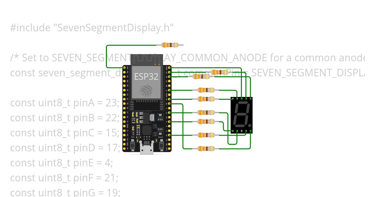 seven-segment-display-library simulation