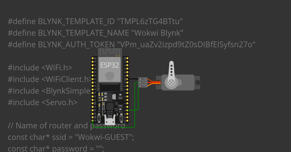 servo WIFI Blynk
