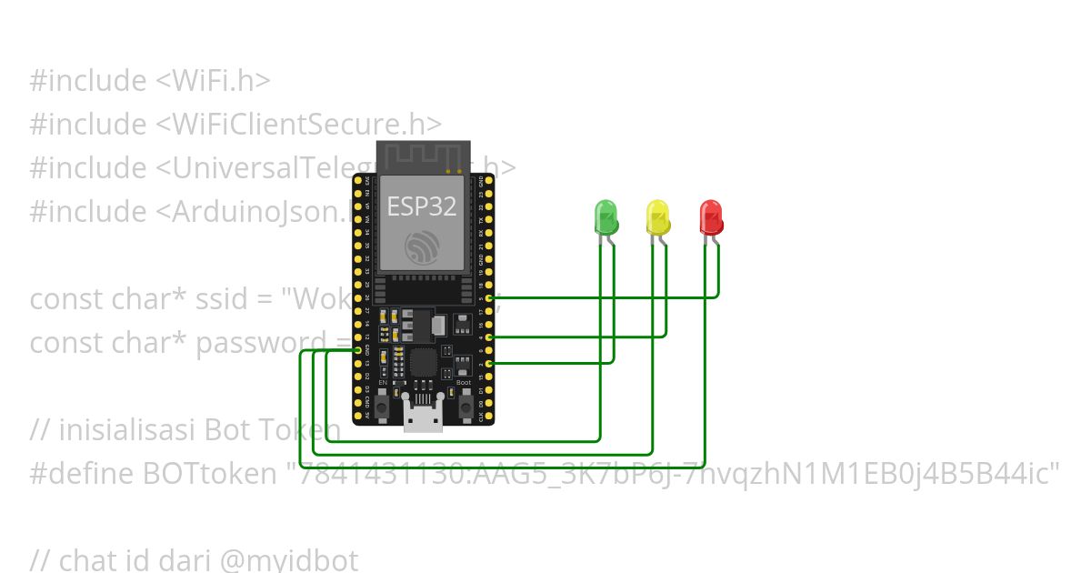 LED BOT TELE simulation