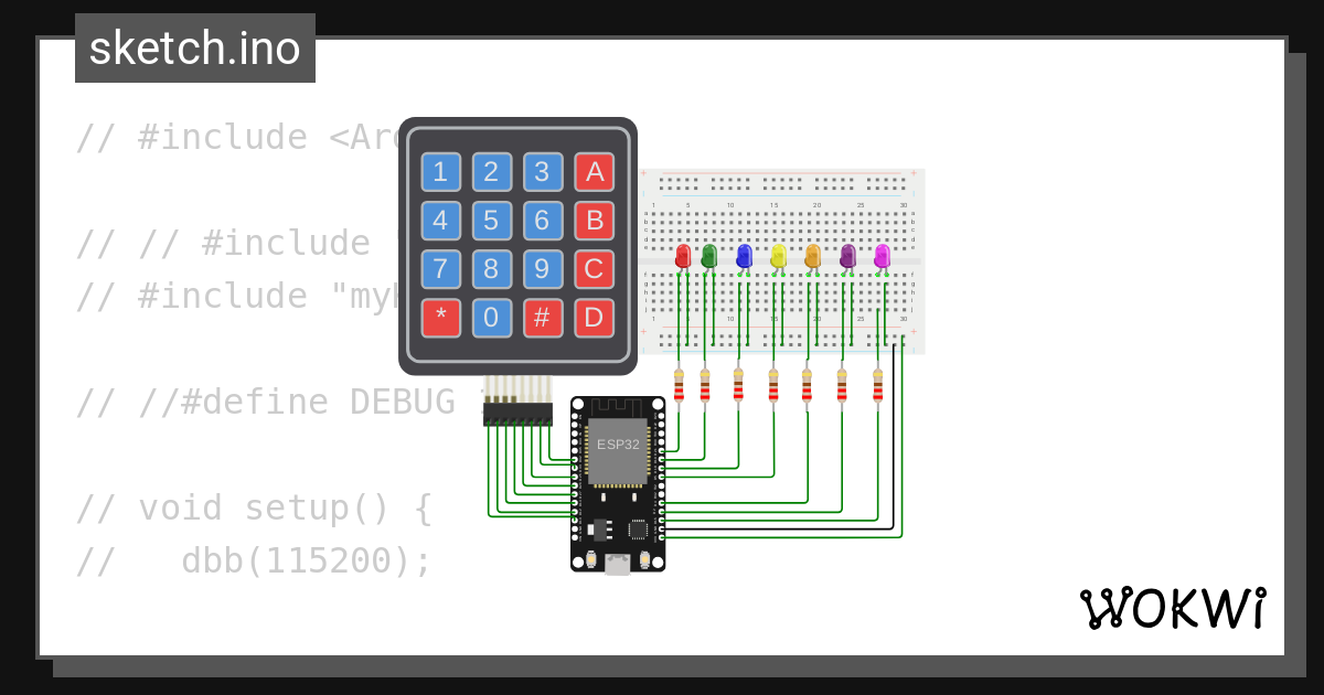 Wokwi online esp32 stm32 arduino simulator
