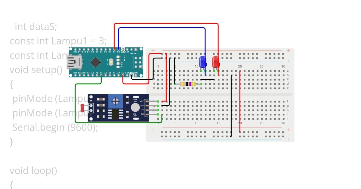 5.lampu Jalan otomatis_M.Diego Rafa 8A simulation