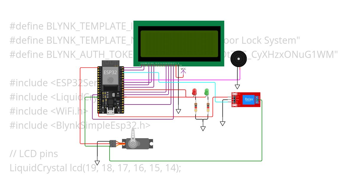 RFID BASED DOOR LOCK simulation