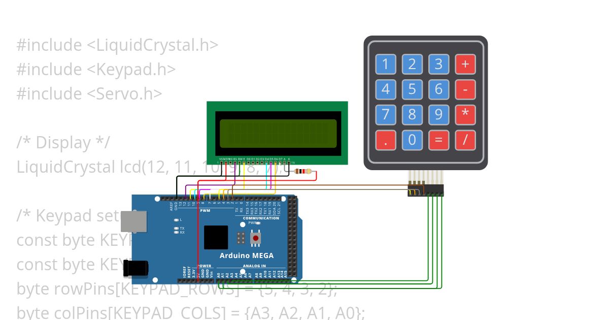 Arduino calculator simulation
