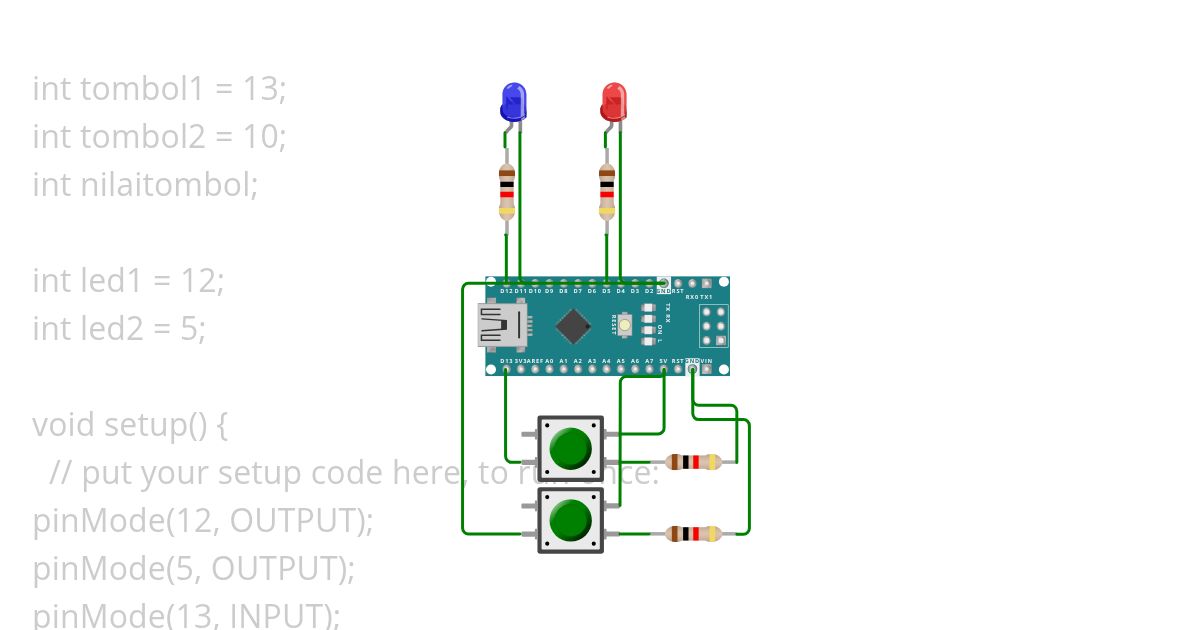2 PB 2 led kepin  simulation