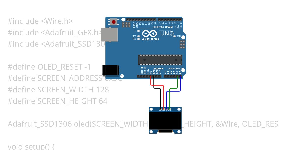 OLED SCREEN simulation